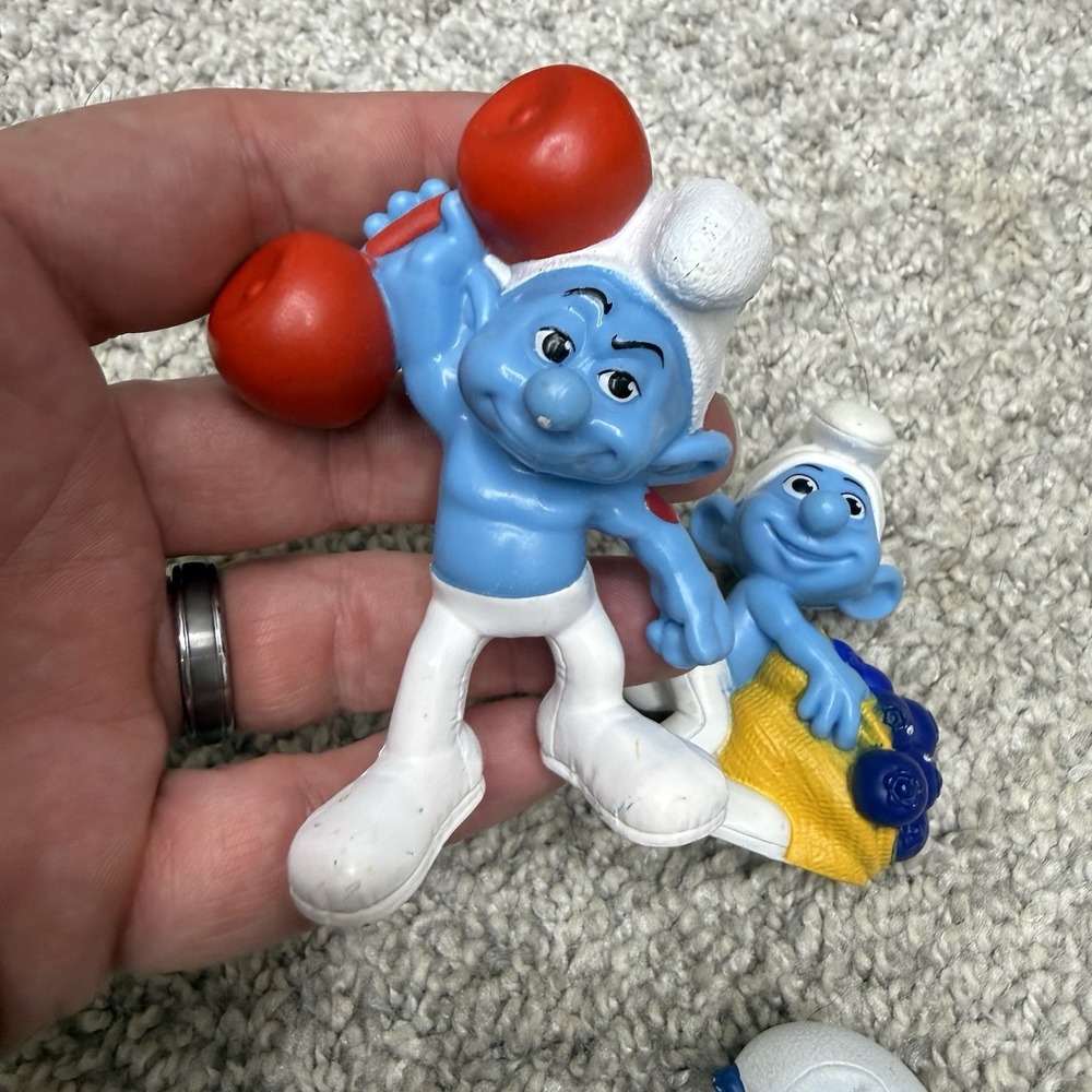 Smurf PVC Payo Figures lot x5 toy Smurf action figures - Picture 6 of 15